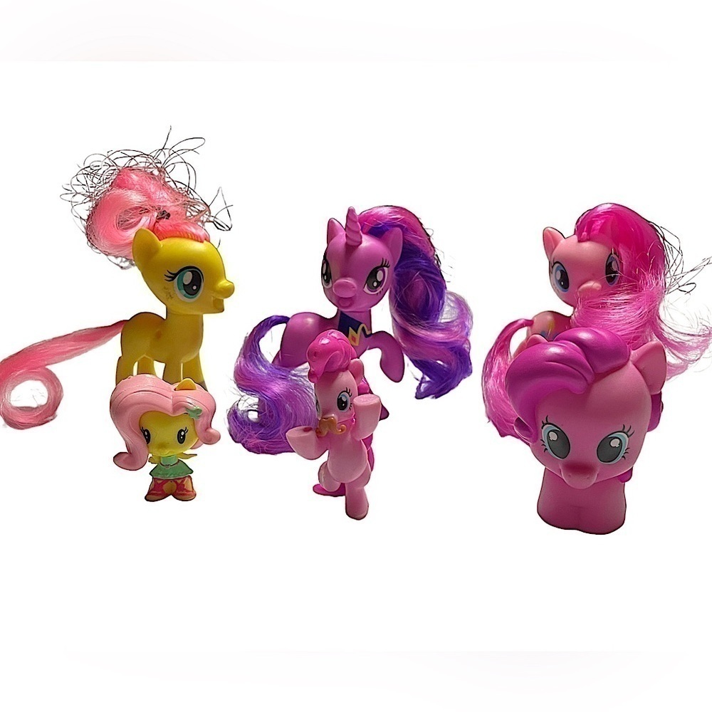 My little pony set of 6 figurines dolls toys